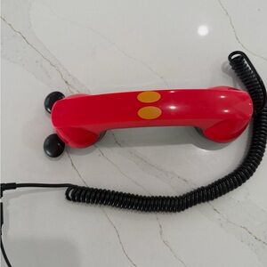 Disney Red Retro Handset with Yellow Accent
